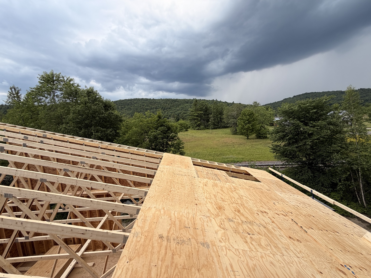 Northfield New Build — Upper-floor framing and decking