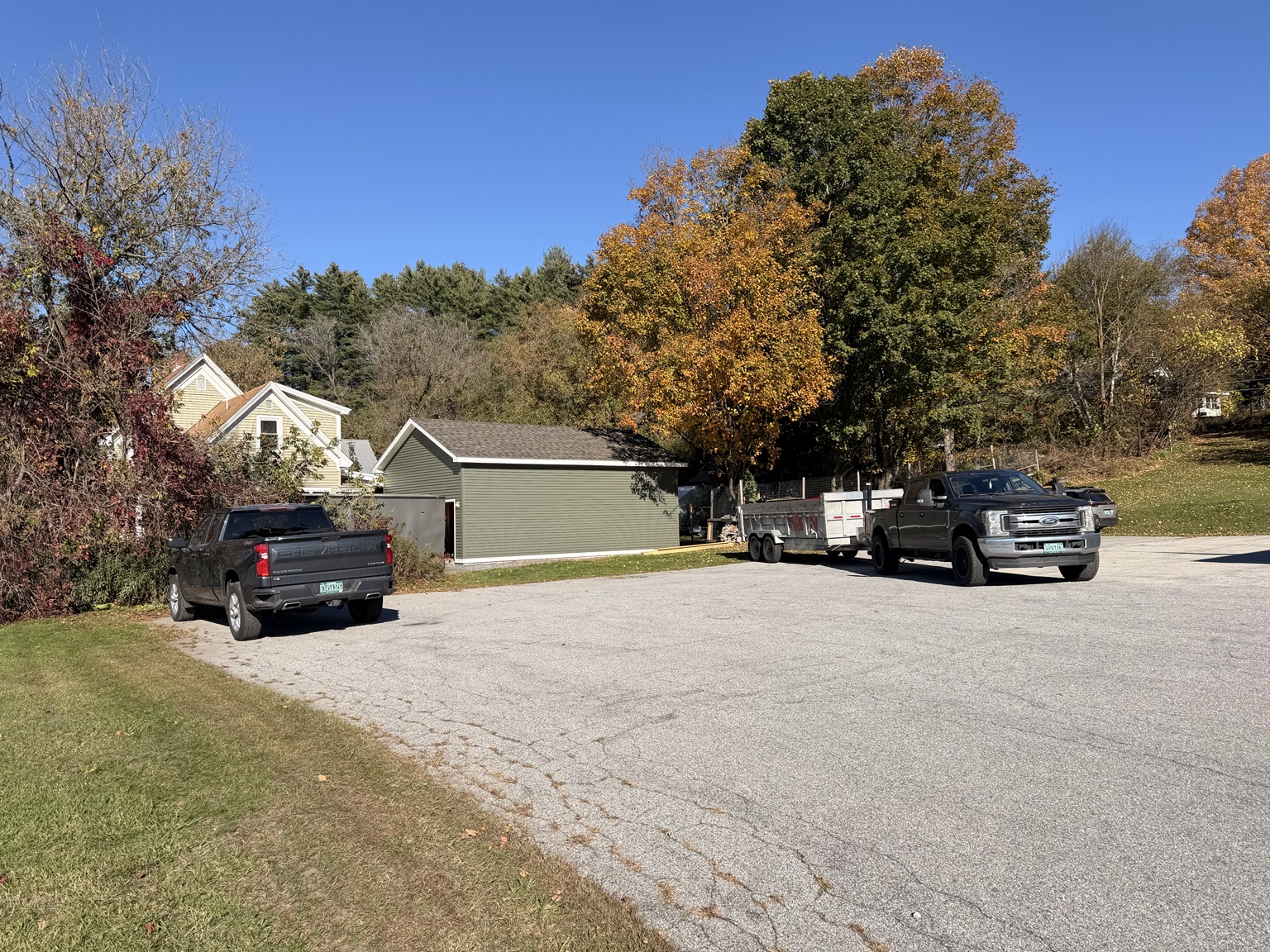 Garage Build — completed garage view 3